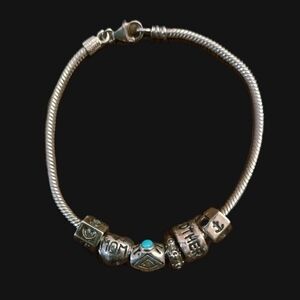 Pandora Mom's Silver Charm Bracelet. Starter Set for Mom.